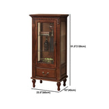 Quadratischer Seitenschrank Mitte des Jahrhunderts moderner Akzentschrank mit Braun