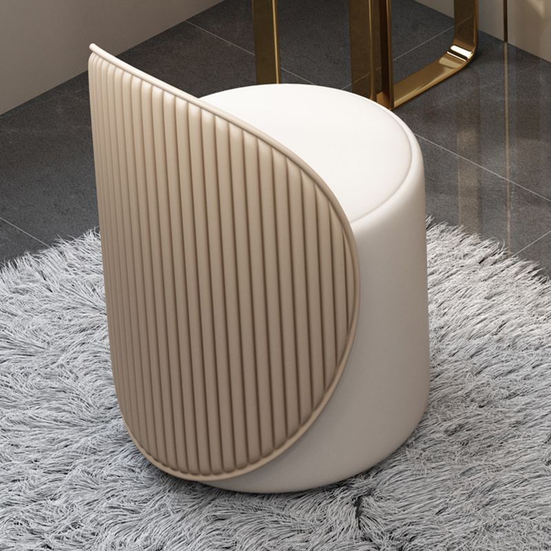 Modern Brown Glass Vanity Table with Stool Drawers Included Dressing Table