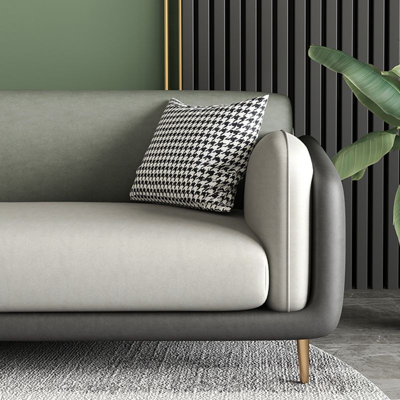 Ultra-Modern Pillow Top Arm Sofa Green and White Couch for Apartment Clearhalo 'furn' 'furn_sofas' 'Furniture' 'furniture_sofas' 'Living Room Furniture' 'Sofa' 'sofas' 1200x1200_4a4605d2-e9df-4e51-bcd5-a5b78291f023