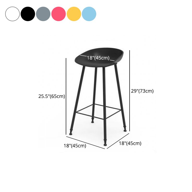 Industrial Style Bar-stool Bucket PP Seat Counter Stool for Kitchen Bar Clearhalo 'Bar Furniture' 'Bar Stools' 'bar_stools' 'furn' 'furn_bar_stools' 'furniture_bar_stools' 'Kitchen & Dining Furniture' 'kitchen&dining_furn' 'kitchen' 'kitchen_furn' Furniture' 1200x1200_4a46b9be-2e13-43e5-ab56-a1e89d994671