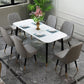 Set tavolo da pranzo contemporaneo Set da 1/2/7 pezzi per interni in pietra e ferro