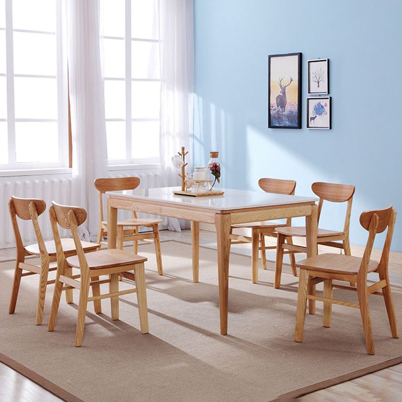 Modern Design Open Back Dining Side Chairs Wood Side Dining Chairs (Set of 2) Clearhalo ' kitchen&dining_furn' 'Dining Chairs' 'Dining Tables & Seating' 'dining_chair' 'furn' 'furn_dining_chair' 'Furniture' 'furniture_dining_chair' 'Kitchen & Dining Furniture' 'kitchen' 1200x1200_4a473216-b5ad-4ddd-8ea5-9a5fd0328a81