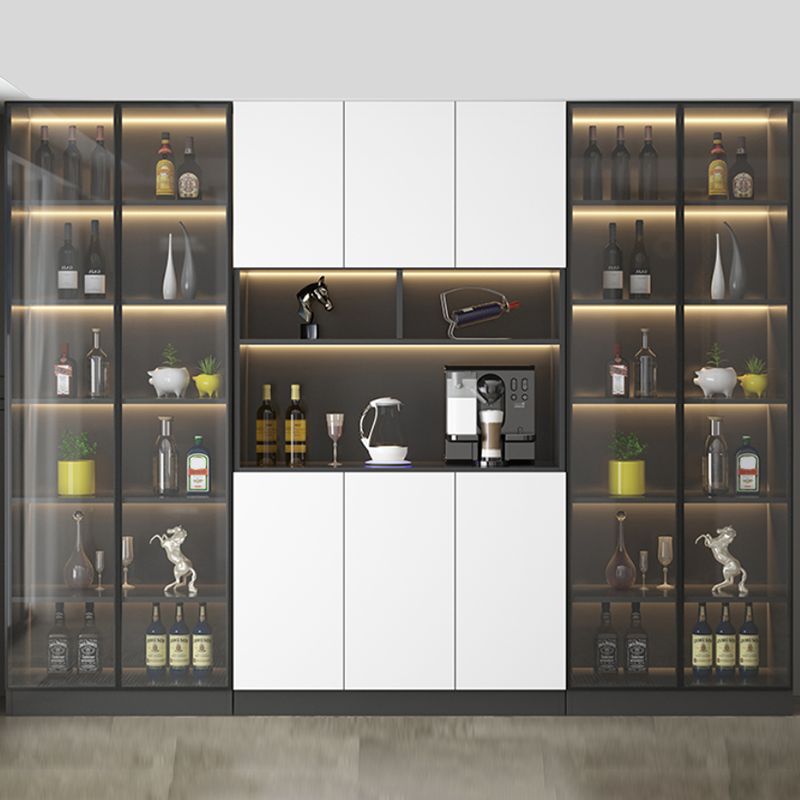 Modern Sideboard Cabinet Faux Wood Sideboard with Doors for Kitchen Clearhalo 'buffet_sideboard' 'Buffets & Sideboards' 'furn' 'furn_buffet_sideboard' 'Furniture' 'Kitchen & Dining Furniture' 1200x1200_4a4961f3-2313-4e2f-b7f6-92598eec1335