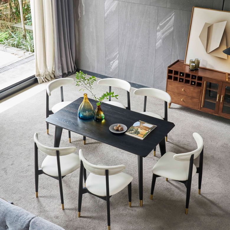 Solid Wood Traditional Luxury Rectangle Indoor Table Ash Wood Table with 4 Legs Clearhalo 'Dining Tables & Seating' 'Dining Tables' 'dining_table' 'furn' 'furn_dining_table' 'Furniture' 'furniture_dining_table' 'Kitchen & Dining Furniture' 'kitchen' 'kitchen_dining_table' 1200x1200_4a4c3ae5-9348-4323-a1ab-75be247bf0e7