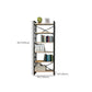 Metal and Wooden Shelf Bookcase Open Modern Brown Book Shelf for Office Clearhalo 'Bookcases' 'furn' 'furn_bookcases' 'Furniture' 'Office Furniture' 1200x1200_4a4cde53-e2b0-4c5d-9e47-e8c05eb000b2