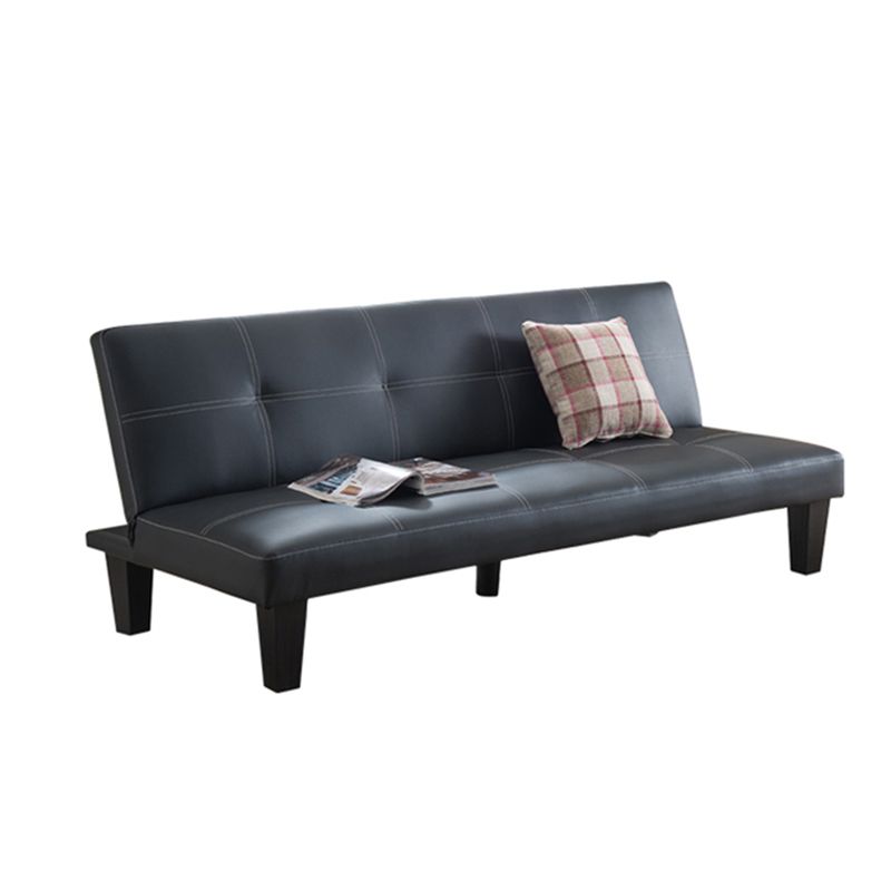 Biscuit Back Faux Leather Loveseat with Wear-resisting and Foldable for Living Room Clearhalo 'furn' 'furn_sofas' 'Furniture' 'furniture_sofas' 'kitchen' 'kitchen_sofas' 'Living Room Furniture' 'Sofa' 'sofas' 1200x1200_4a4d81b3-5577-434a-aea8-73d560588796