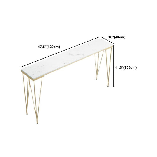 Glam 1/3/4/7 Pieces Bar Table Set Rectangle Stone Counter Table with High Stools