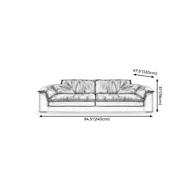 Living Room Contemporary Black Pillows Standard Stationary Sofa Chaise Clearhalo 'furn' 'furn_sofas' 'Furniture' 'furniture_sofas' 'kitchen' 'kitchen_sofas' 'Living Room Furniture' 'Sofa' 'sofas' 1200x1200_4a4ec81e-bd3b-466a-a941-ed80c6e8c0b1