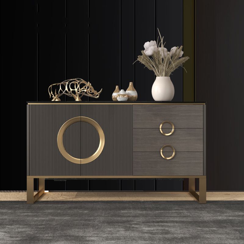 Tavolo da tavolo da tavolo a buffet glam tavolo da sideboard con cassetti per sala da pranzo