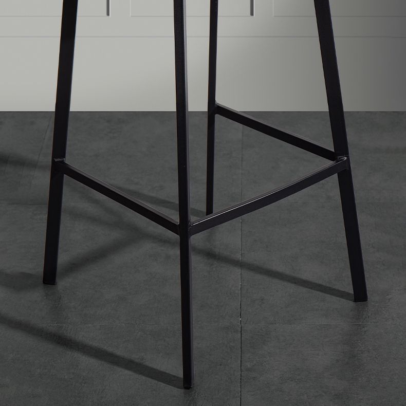 Metal Scandinavian Dining Room Armless Stool Low Back Bar Stool Clearhalo 'Bar Furniture' 'Bar Stools' 'bar_stools' 'furn' 'furn_bar_stools' 'Furniture' 'furniture_bar_stools' 'Kitchen & Dining Furniture' 1200x1200_4a508062-0b66-467d-908f-fcf4379521f3
