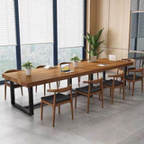 Bureau d'écriture en bois marron