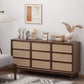 Traditional Storage Chest Dresser Wooden Chest with 9 Drawers Clearhalo 'Bedroom Furniture' 'Dressers & Chests' 'dressers_chests' 'furn' 'furn_dressers_chests' 'Furniture' 1200x1200_4a514f7d-566b-419b-9ea5-dab9a41dea4b