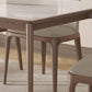 Mid-Century Dining Table for Home White Stone Table with Wooden Legs Clearhalo 'Dining Tables & Seating' 'Dining Tables' 'dining_table' 'furn' 'furn_dining_table' 'Furniture' 'Kitchen & Dining Furniture' 1200x1200_4a516347-f9a0-4536-9d74-15d1f20dc093