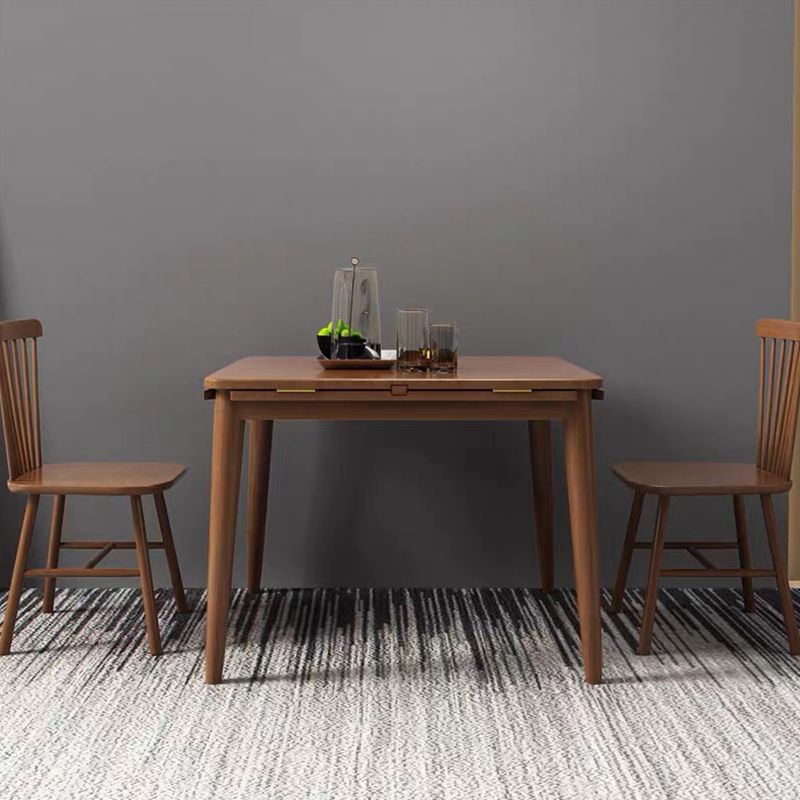 Modern Style Rubberwood Dinner Table Round Drop-Leaf Table for Home Use Clearhalo ' dining_table' 'Dining Tables & Seating' 'Dining Tables' 'furn' 'furn_dining_table' 'Furniture' 'furniture_dining_table' 'Kitchen & Dining Furniture' 'kitchen&dining_furn' 'kitchen' 'kitchen_dining_table' 1200x1200_4a51b4de-98c7-433d-9299-68b9b8eb108a