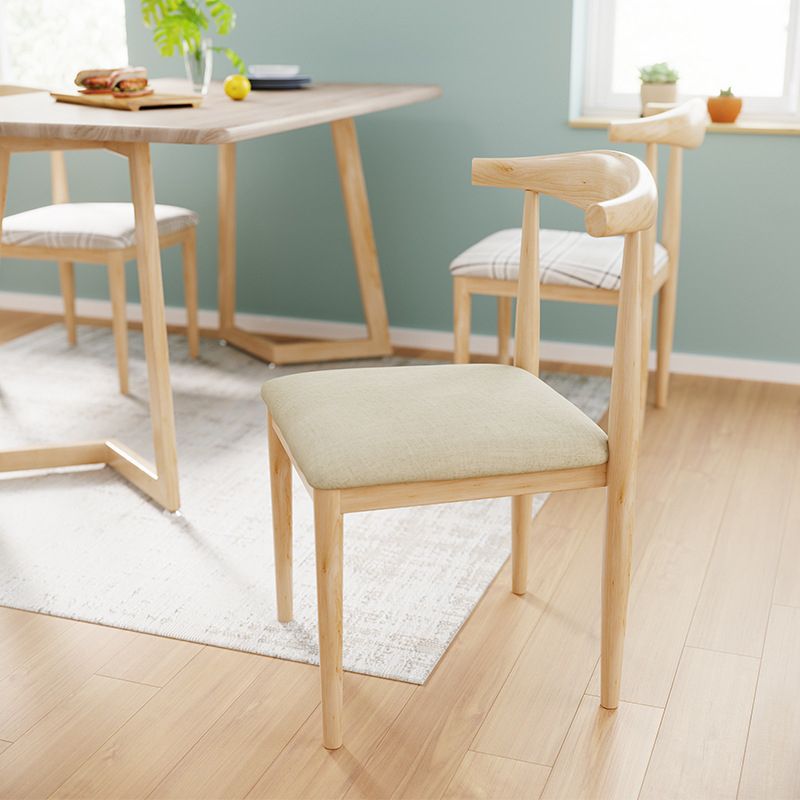 Scandinavian Side Chair Open Back Metal Upholstered Dining Room Chair for Home Clearhalo ' kitchen&dining_furn' 'Dining Chairs' 'Dining Tables & Seating' 'dining_chair' 'furn' 'furn_dining_chair' 'Furniture' 'furniture_dining_chair' 'Kitchen & Dining Furniture' 'kitchen' 1200x1200_4a520332-3e49-4b65-8d1d-b00f5eb226c2
