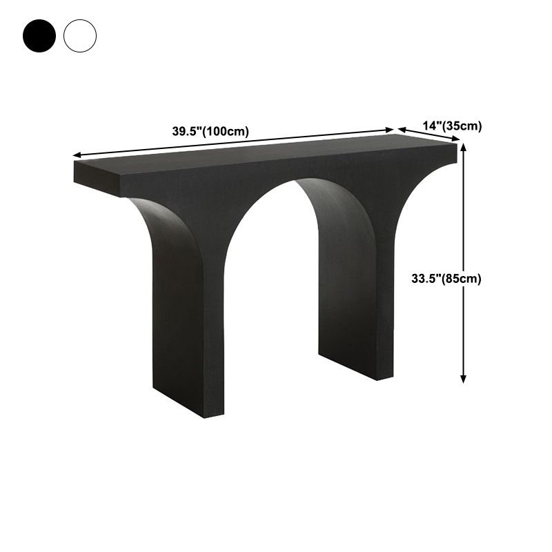 Wood Console Table 33.4 inch High, Hall Sled Console Accent Table Clearhalo 'Console Tables' 'console_tables' 'Entry & Mudroom Furniture' 'furn' 'furn_console_tables' 'Furniture' 1200x1200_4a5386a8-773b-49a1-862a-c396e7c57e98