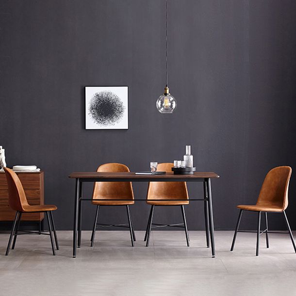 Contemporary Style Chair Dining Armless Side Chairs with Metal Legs for Kitchen Clearhalo ' kitchen&dining_furn' 'Dining Chairs' 'Dining Tables & Seating' 'dining_chair' 'furn' 'furn_dining_chair' 'Furniture' 'furniture_dining_chair' 'Kitchen & Dining Furniture' 'kitchen' 1200x1200_4a5391ef-c004-4bfd-8b5a-a721b3d80067