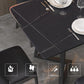 Gepolijste afwerking Dinette set met zwarte stoelen 1/4/5/7 stuks glamour eettafel set