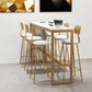 White Glam Style Bar Table in Iron Top and Faux Marble Milk Tea Shop Bar Table Clearhalo 'Bar Furniture' 'Bar Tables' 'bar_tables' 'furn' 'furn_bar_tables' 'Furniture' 'furniture_bar_tables' 'Kitchen & Dining Furniture' 1200x1200_4a583829-a247-4827-8bbf-32f894e9d96b