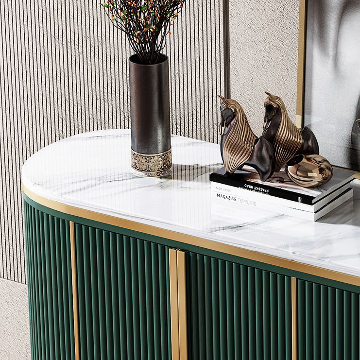 Pinie de rangement glam buffle en marbre artificiel pour le salon