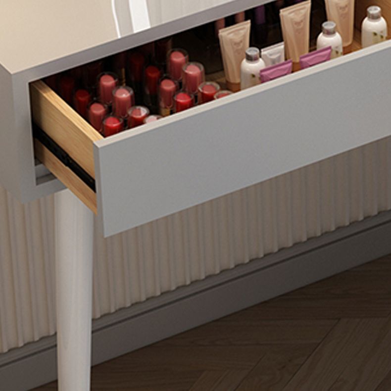 Removable Makeup Counter Wooden Vanity Dressing Table with Drawer