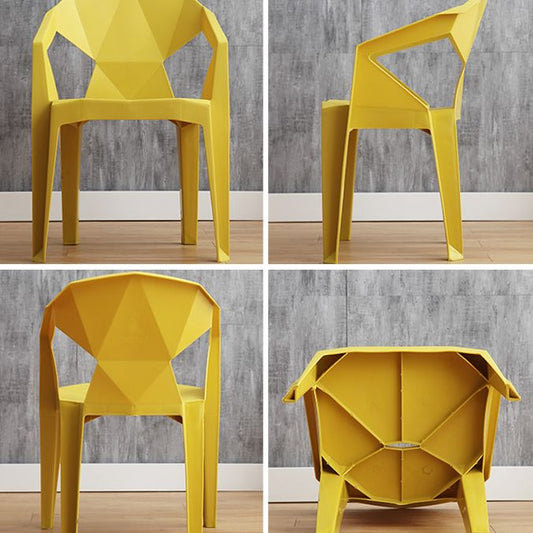 Modern Plastic Dining Arm Chairs Open Back Stacking Dining Armchairs Clearhalo ' kitchen&dining_furn' 'Dining Chairs' 'Dining Tables & Seating' 'dining_chair' 'furn' 'furn_dining_chair' 'Furniture' 'furniture_dining_chair' 'Kitchen & Dining Furniture' 'kitchen' 1200x1200_4a5d1239-b0e7-4660-aab5-eebb65e4c34b