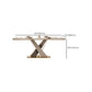 Traditional Luxury Dining Table Stone Rectangle Fixed Table with Pedestal Base Clearhalo 'Dining Tables & Seating' 'Dining Tables' 'dining_table' 'furn' 'furn_dining_table' 'Furniture' 'Kitchen & Dining Furniture' 1200x1200_4a5d5724-7329-4e4b-adc9-a1a8d605b2d2