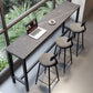 Industrial Bar-height Table Stone Top Pub Table with Black Base Clearhalo 'Bar Furniture' 'Bar Tables' 'bar_tables' 'furn' 'furn_bar_tables' 'Furniture' 'Kitchen & Dining Furniture' 1200x1200_4a5e38e4-7238-4337-a28d-750768d07d84