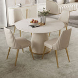 Modern Round Stone Dining Table White Dining Table with Pedestal Base Clearhalo ' dining_table' 'Dining Tables & Seating' 'Dining Tables' 'furn' 'furn_dining_table' 'Furniture' 'furniture_dining_table' 'Kitchen & Dining Furniture' 'kitchen&dining_furn' 'kitchen' 'kitchen_dining_table' 1200x1200_4a5fa9b7-53c4-4284-bc29-b575a4d56a88