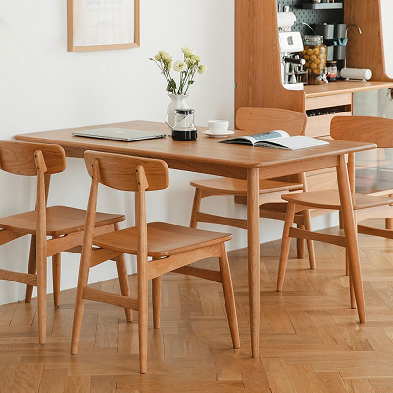 Rectangle Solid Wood Dining Table Modern Kitchen Indoor Table with 4 Legs Clearhalo ' dining_table' 'Dining Tables & Seating' 'Dining Tables' 'furn' 'furn_dining_table' 'Furniture' 'furniture_dining_table' 'Kitchen & Dining Furniture' 'kitchen&dining_furn' 'kitchen' 'kitchen_dining_table' 1200x1200_4a601fec-ef95-4b45-9033-d42a67a6b83a