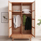 Kleiderbahngarderobe Schrank Massivholz moderne Garderobe Armoire