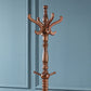 Massivholz-Garderobe, traditioneller einfacher Wohnzimmer-Boden-Kleiderbügel