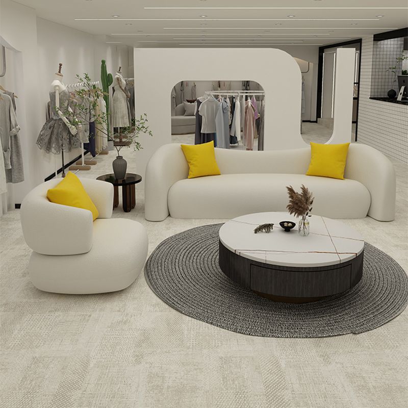 Contemporary Tight Back Sofa Tuxedo Arm Settee Couch in White Clearhalo 'furn' 'furn_sofas' 'Furniture' 'Living Room Furniture' 'Sofa' 'sofas' 1200x1200_4a653df2-2240-43e0-a9f0-96aa8dbf6931