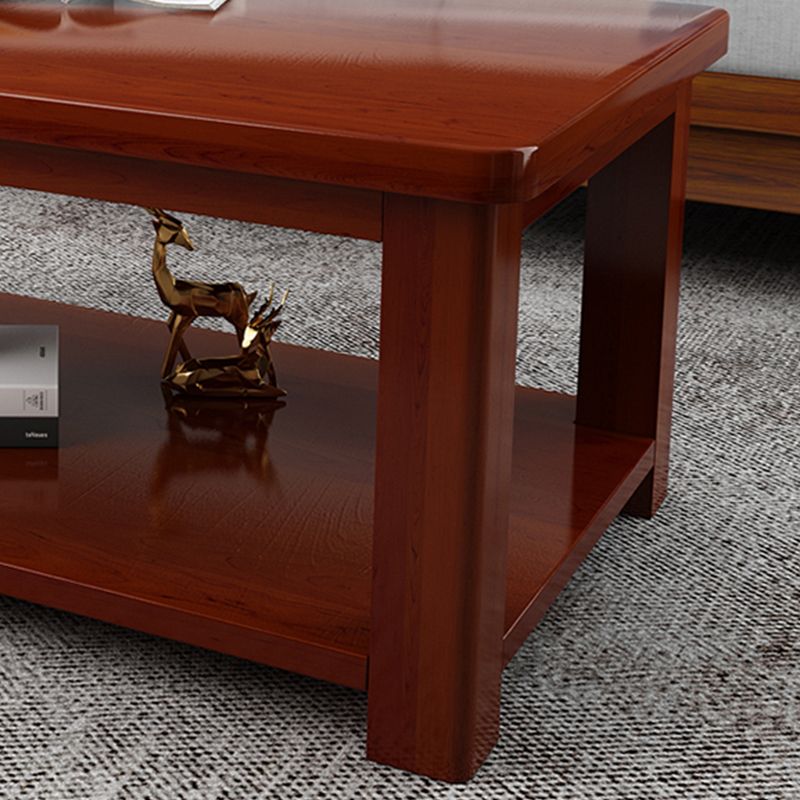 Modern 4 Legs Rectangle Cocktail Table Solid Wood Coffee Table Clearhalo 'Coffee & Accent Tables' 'Coffee Tables' 'coffee_tables' 'furn' 'furn_coffee_tables' 'Furniture' 'Living Room Furniture' 1200x1200_4a6547b3-a292-428f-9fa9-68891d00c8a9