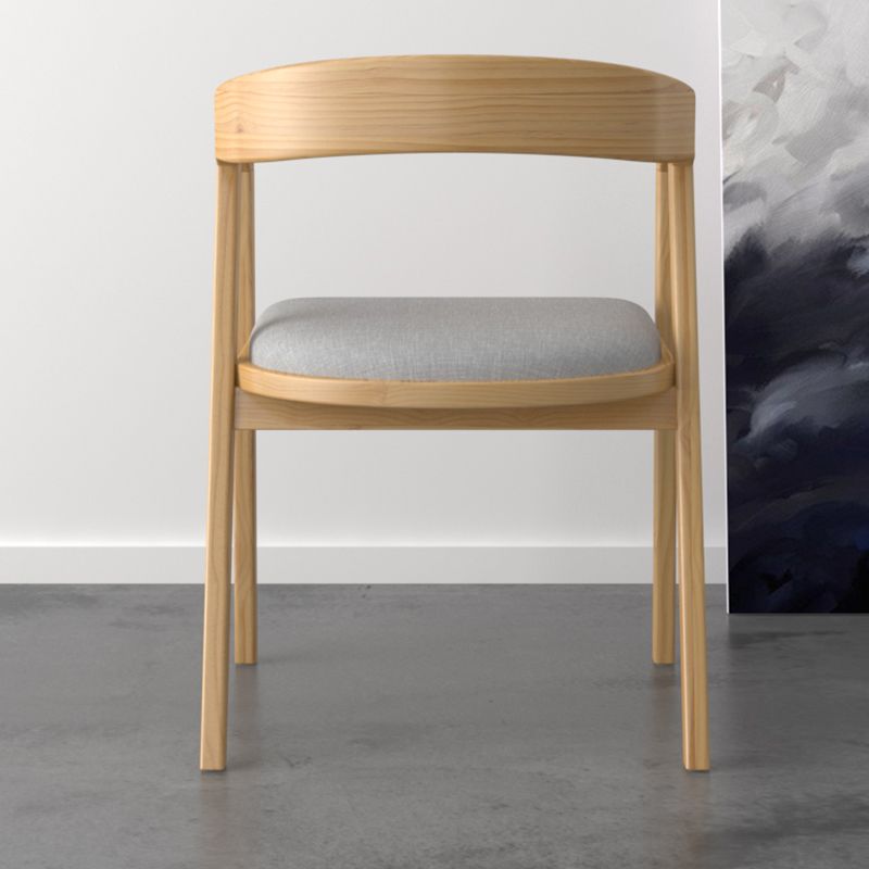 Contemporary Solid Wood Dining Chair Upholstered Fabric Dining Arm Chair Clearhalo 'Dining Chairs' 'Dining Tables & Seating' 'dining_chair' 'furn' 'furn_dining_chair' 'Furniture' 'Kitchen & Dining Furniture' 1200x1200_4a65fb85-c52d-4af8-8930-4fc1f2534271