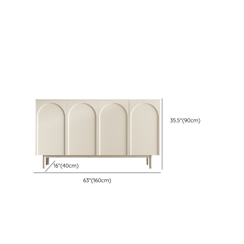 Moderno tavolo da tavolo a buffet in legno con porte per sala da pranzo