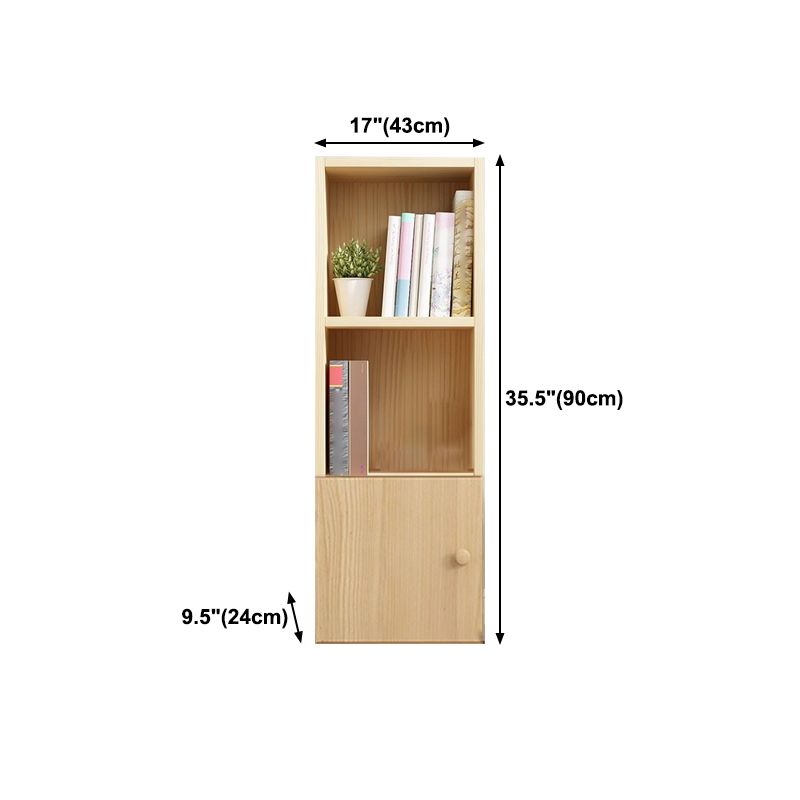 Scandinavian Pine Standard Bookshelf Vertical Closed Back Bookshelf for Living Room Clearhalo 'Bookcases' 'furn' 'furn_bookcases' 'Furniture' 'furniture_bookcases' 'kitchen' 'kitchen_bookcases' 'Living Room Furniture' 'Office Furniture' 1200x1200_4a69946d-c9d7-4edd-852c-5723d6284532