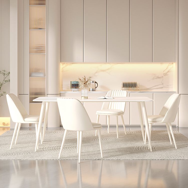 長方形1/2/5/7ピース家具焼けた石造りのダイニングセット