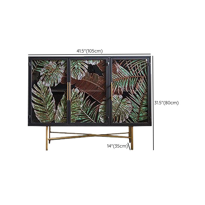 Modern Metal Display Stand Glass Doors Storage Cabinet for Living Room Clearhalo 'Display & China Cabinets' 'display_china_cabinets' 'furn' 'furn_display_china_cabinets' 'Furniture' 'Kitchen & Dining Furniture' 1200x1200_4a6c0365-0f42-4070-a3cd-d0d35c412753