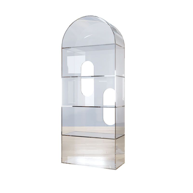 Stile moderno chiuso libreria verticale libreria in acrilico per ufficio a casa