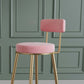 Glam Round Bar and Counter Stool Metal Low Back Stool with 4 Legs Clearhalo 'Bar Furniture' 'Bar Stools' 'bar_stools' 'furn' 'furn_bar_stools' 'Furniture' 'furniture_bar_stools' 'Kitchen & Dining Furniture' 1200x1200_4a6c2a40-cf2b-4f7a-ab24-abf34016c8ab
