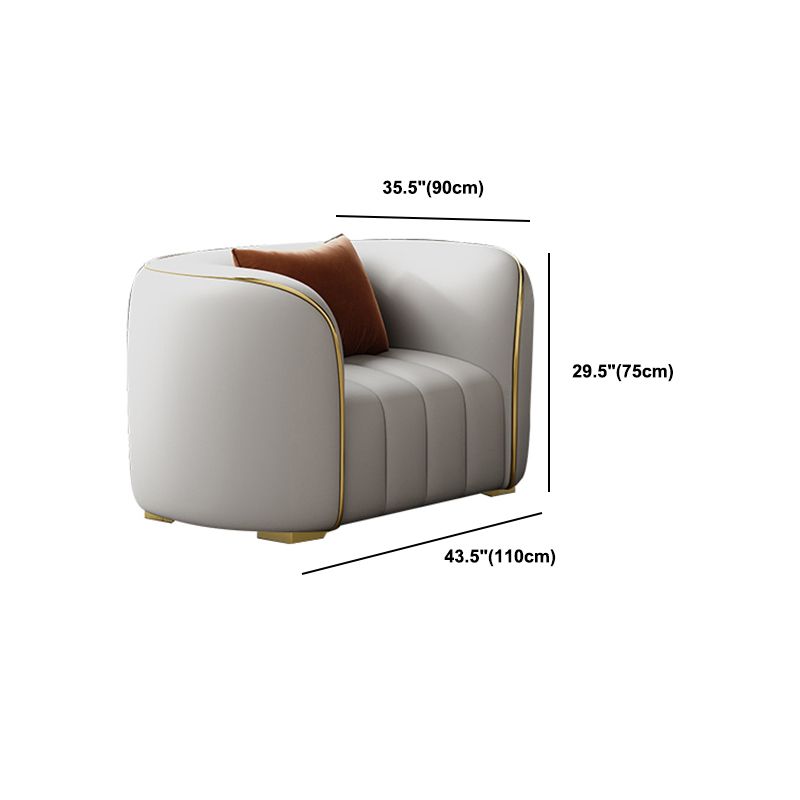 Modern Genuine Leather Sofa for Living Room Tuxedo Arm Sofa with Tight Back Clearhalo 'furn' 'furn_sofas' 'Furniture' 'Living Room Furniture' 'Sofa' 'sofas' 1200x1200_4a6f56ce-0908-4eae-8e14-9e9cff2beb5e