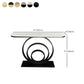 31.5" Tall Modern Console Table 1-shelf Stone Accent Table for Hall