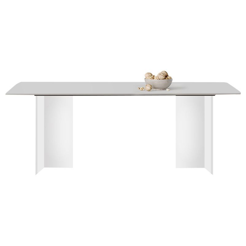 Kitchen Contemporary Dinner Table Stone Rectangle Dining Table Clearhalo 'Dining Tables & Seating' 'Dining Tables' 'dining_table' 'furn' 'furn_dining_table' 'Furniture' 'Kitchen & Dining Furniture' 1200x1200_4a712eff-eb49-4d5d-bb45-a4377a5ded8a
