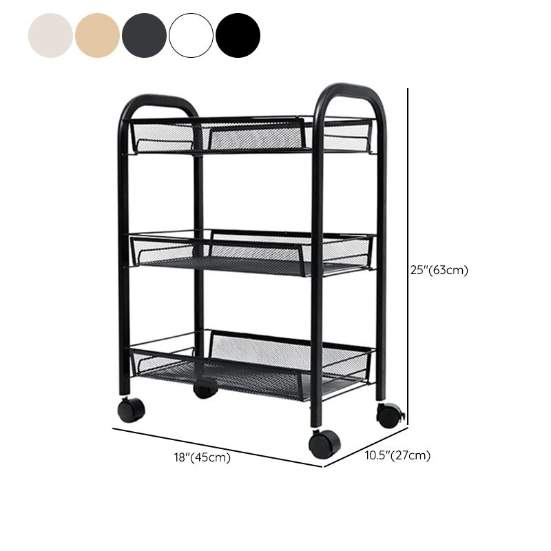 Standard Metal Bookshelf Contemporary Open Back Bookcase with Shelves