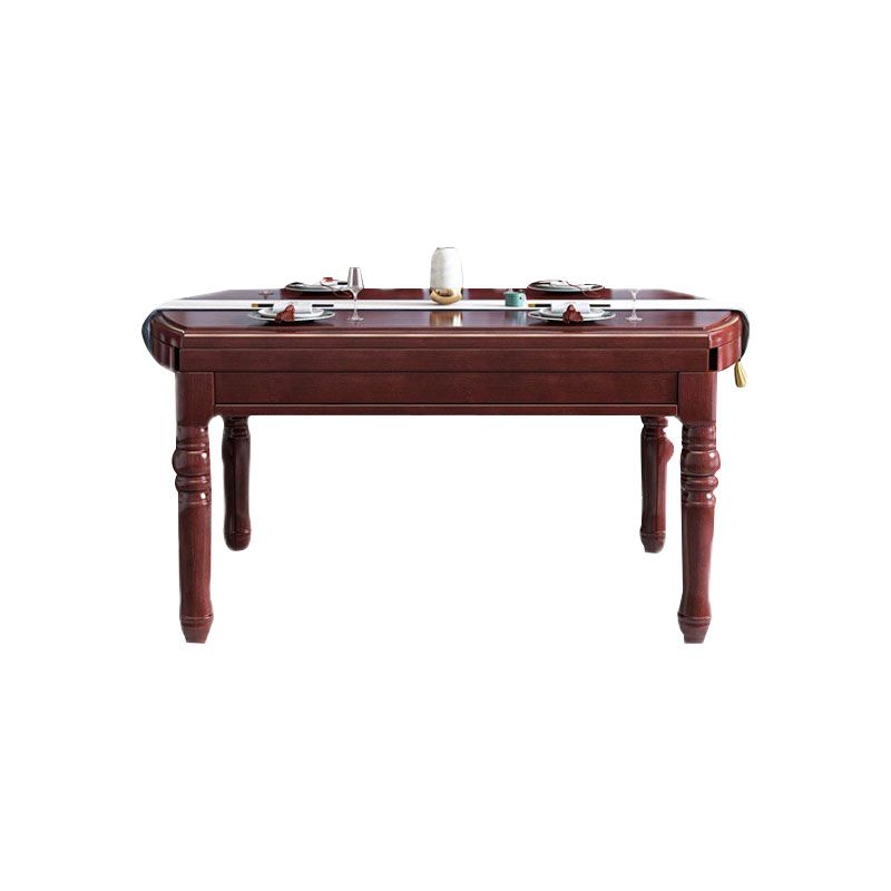 Traditional Oak Dining Table Extendable Dining Table for Kitchen Clearhalo 'Dining Tables & Seating' 'Dining Tables' 'dining_table' 'furn' 'furn_dining_table' 'Furniture' 'Kitchen & Dining Furniture' 1200x1200_4a715126-f1d6-4a65-ac3b-b837077aaed2
