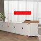 Eigentijdse TV-console van wit hout met ingebouwde opbergruimte TV-standaardconsole voor woonkamer