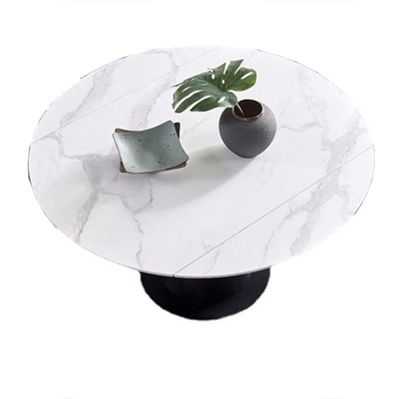 Eettafel van gesinterd steen, ronde eettafel voor eetkamer