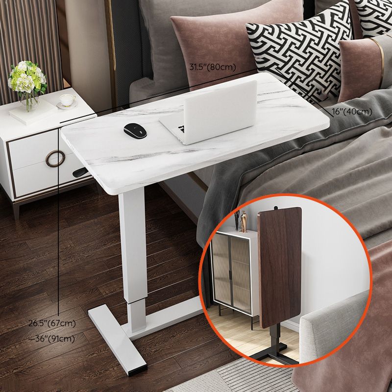 Adjustable Height Bedroom Writing Desk Pedestal Base Office Desk Clearhalo 'furn' 'furn_office_desk' 'Furniture' 'Office Desks' 'Office Furniture' 'office_desk' 1200x1200_4a72f739-bea4-4289-8f7f-c9599d5aa60b