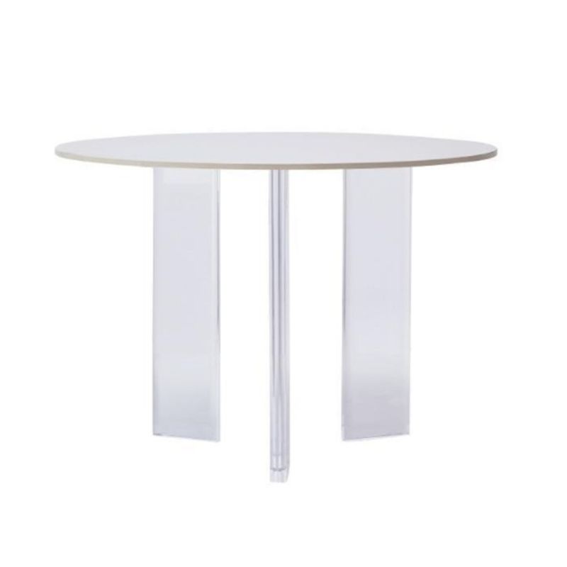 Table en pierre moderne, Table de salle à manger ronde à 3 pieds pour cuisine